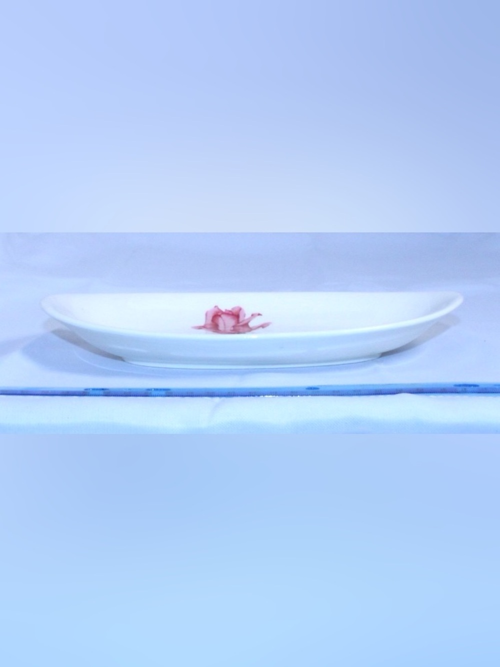 Vintage MCM Betsy Rose by Harmony House Pink Rose Ceramic Plater